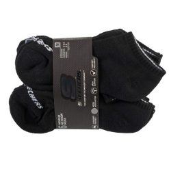 Skarpetki sportowe dla dorosłych 6pk Unisex 1/2 Terry Crew. Czarne skarpetki damskie Skechers, bez wzorów, z bawełny. Za 59.99 zł.