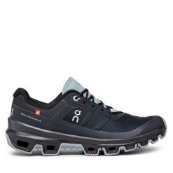 Buty do biegania On. Czarne obuwie sportowe damskie On, bez wzorów, bez zapięcia, do biegania. Za 579.99 zł.