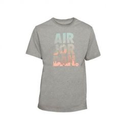 Koszulka sportowa męska Nike Jumpman Classics Graphic. Szare koszulki sportowe męskie Nike, m, bez wzorów, z bawełny, bez ramiączek. Za 236.00 zł.