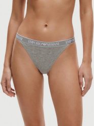 Emporio Armani Underwear Komplet stringów EW000405 AF19026 M8194 Szary. Szare majtki damskie Emporio Armani Underwear, z bawełny. Za 209.99 zł.