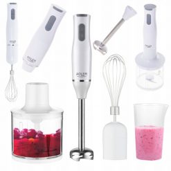 Blender Mesko Blender Ręczny Mikser Wielofunkcyjny Rozdrabniacz Trzepaczka Turbo Stalowe. Szare blendery Mesko. Za 114.99 zł.