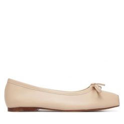 Baleriny Balagan. Brązowe balerinki damskie BALAGAN, bez wzorów, bez obcasa, bez zapięcia. Za 549.99 zł.