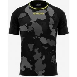 Męski T-shirt Givova Army Black-Grey L - Sportowy i Oddychający. Brązowe koszulki sportowe męskie Givova, l, bez wzorów, z poliesteru, bez ramiączek, na fitness i siłownię. Za 75.66 zł.