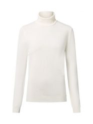More & More sweter z golfem Kobiety Sztuczne włókno biały, 46. Białe swetry nierozpinane damskie More & More, bez wzorów, z dzianiny, bez kołnierzyka, bez ramiączek. Za 169.95 zł.