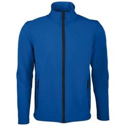Męska Kurtka Soft Shell Race. Niebieskie kurtki męskie SOL'S, m, bez wzorów, sportowe, bez kaptura. Za 145.99 zł.