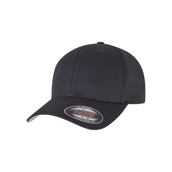 Czapka bejsbolówka Flexfit Wooly Combed. Czarne czapki damskie FLEXFIT, bez wzorów, z bawełny, sportowe. Za 75.95 zł.