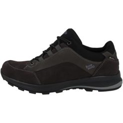 Buty do chodzenia męskie Hanwag Banks Low Gtx. Czarne buty zimowe męskie Hanwag, bez wzorów, z materiału, bez obcasa, bez zapięcia. Za 1,231.00 zł.