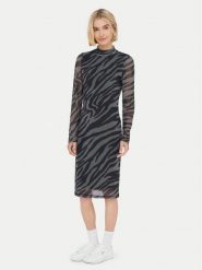 ONLY Sukienka codzienna Erica 15355845 Szary Regular Fit. Szare sukienki damskie ONLY, na co dzień, xl, bez wzorów, z syntetyku, bez kołnierzyka, bez ramiączek, proste. Za 129.99 zł.