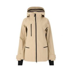 Damska kurtka narciarska SOS Lipno. Brązowe kurtki sportowe damskie SOS, na zimę, bez wzorów, bez ramiączek, bez kaptura, narciarskie. W wyprzedaży za 1,737.50 zł.