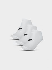 4F Skarpety casual przed kostkę (3-pack) męskie - białe 39-42. Białe skarpety męskie 4F, bez wzorów, z bawełny. Za 44.99 zł.