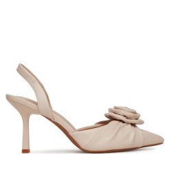 Szpilki JENNY. Brązowe szpilki damskie Jenny, bez wzorów, bez obcasa, na szpilce, bez zapięcia. Za 139.99 zł.