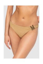 MOSCHINO Złoty dół od bikini. Żółte bikini MOSCHINO, m, bez wzorów. W wyprzedaży za 199.99 zł.