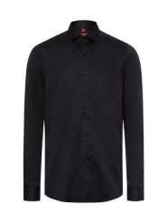 Finshley & Harding koszula biznesowa - non-iron Mężczyźni Slim Fit Bawełna czarny, 45. Czarne koszule męskie Finshley & Harding, m, bez wzorów, z bawełny, biznesowe, bez kołnierzyka, bez ramiączek. Za 329.95 zł.