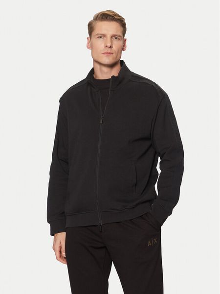 Armani Exchange Bluza XM000311 AF10365 UC001 Czarny Regular Fit. Czarne bluzy męskie Armani Exchange, m, bez wzorów, z bawełny, bez ramiączek, bez kaptura. Za 329.99 zł.