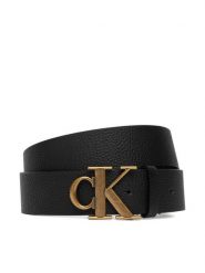 Calvin Klein Pasek Męski LV04D7109G Czarny. Czarne paski męskie Calvin Klein, ze skóry. Za 249.99 zł.