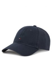 Tommy Hilfiger Czapka z daszkiem Essential Flag Soft Cap AW0AW17632 Granatowy. Niebieskie czapki damskie Tommy Hilfiger, bez wzorów, z bawełny. Za 109.99 zł.