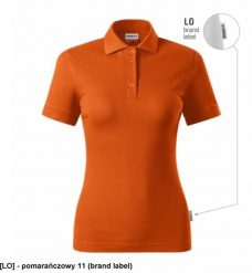 Resist Heavy Polo - ADLER - Resist Heavy Polo - Koszulka polo damska, 200 g/m2, 100 % bawełna - pomarańczowy 11 (brand label) L. Brązowe bluzki damskie RIMECK, l, bez wzorów, z bawełny, bez kołnierzyka, bez ramiączek. Za 107.98 zł.