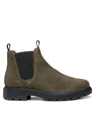 Geox Sztyblety U Spherica Ec7 U46FRA 00022 C3009 Khaki. Brązowe botki męskie Geox, bez wzorów, ze skóry, bez obcasa, bez zapięcia. Za 539.99 zł.