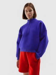 4F Bluza dresowa nierozpinana bez kaptura damska XL. Szare bluzy damskie 4F, xl, bez wzorów, z dresówki, bez ramiączek, bez kaptura. W wyprzedaży za 49.99 zł.