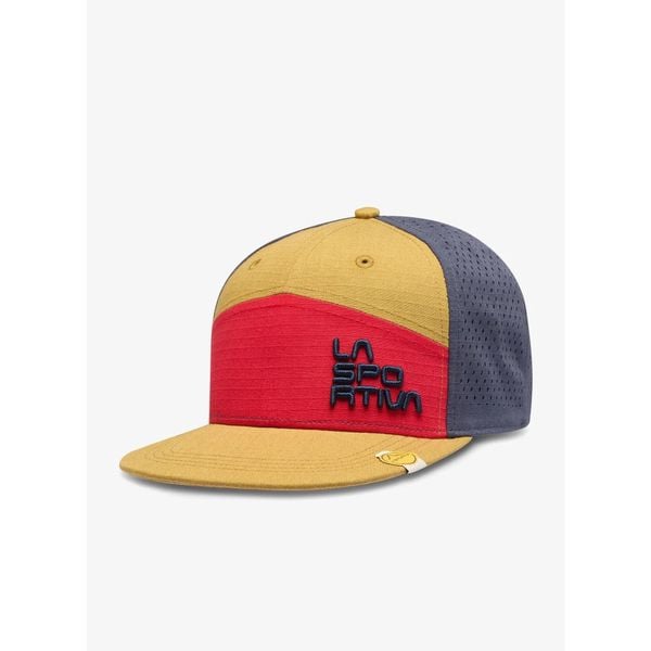 Czapka z daszkiem La Sportiva Traverse Trucker. Żółte czapki damskie La Sportiva, bez wzorów, sportowe. Za 150.99 zł.