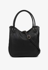 Czarna Torebka o Fasonie Shopper Haladria. Czarne shopperki damskie Renee, bez wzorów, z jeansu, bez dodatków. Za 89.99 zł.