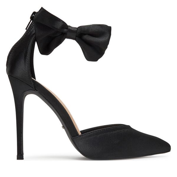 Szpilki DeeZee. Czarne szpilki damskie DeeZee, bez wzorów, bez obcasa, na szpilce, bez zapięcia. Za 159.99 zł.