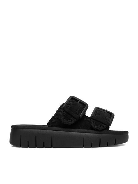 Roxy Klapki CWBEOB-HY62277-10 Czarny. Czarne klapki damskie Roxy, bez wzorów, z materiału, bez obcasa, bez zapięcia. Za 179.99 zł.