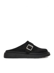 DeeZee Klapki CEO-HY7010-7 Czarny. Czarne klapki damskie DeeZee, bez wzorów, z materiału, bez obcasa, bez zapięcia. Za 139.99 zł.