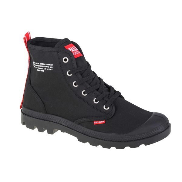 Buty sportowe Sneakersy unisex, Palladium Pampa Hi Dare. Czarne obuwie sportowe damskie Palladium, bez wzorów, bez zapięcia, trekkingowe. Za 379.99 zł.