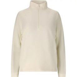 Bluza damska z zamkiem 1/2 Athlecia Franye. Brązowe bluzy damskie Athlecia, bez wzorów, z dresówki, eleganckie, bez ramiączek, bez kaptura. Za 228.00 zł.
