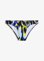 Sportowe figi bikini z szybkoschnącego materiału. Czarne bikini bonprix, bez wzorów. Za 19.99 zł.