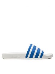 Adidas Klapki Adilette IG9285 Niebieski. Niebieskie klapki męskie Adidas, bez wzorów, z tworzywa sztucznego, bez zapięcia. Za 149.99 zł.