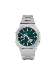 G-Shock Zegarek GM-2110D-3A1ER Srebrny. Szare, analogowe zegarki męskie G-Shock, bez wzorów, srebrne. Za 1,399.00 zł.