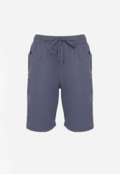 Niebieskie Klasyczne Dresowe Szorty z Bawełną Liraneve. Niebieskie szorty męskie Born2be, bez wzorów, z bawełny, eleganckie. Za 44.99 zł.