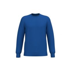 Bluza z okrągłym dekoltem z recyklingu Kariban. Niebieskie bluzy damskie KARIBAN, l, bez wzorów, z bawełny, bez ramiączek, bez kaptura. Za 127.50 zł.