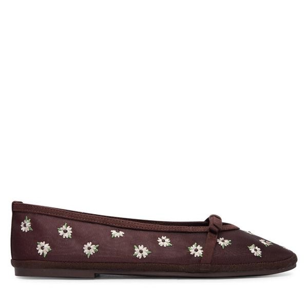 Baleriny Aldo. Brązowe balerinki damskie Aldo, bez wzorów, bez obcasa, bez zapięcia. Za 229.99 zł.