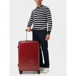 Walizka duża Beverly Hills Polo Club. Czerwone walizki damskie Beverly Hills Polo Club, bez wzorów, duże. Za 399.99 zł.
