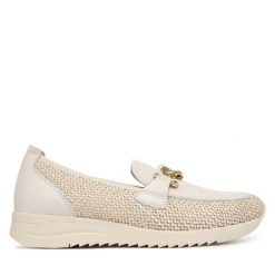 Półbuty Caprice. Półbuty damskie Caprice, bez wzorów, bez obcasa, na płaskiej podeszwie, bez zapięcia. Za 439.99 zł.