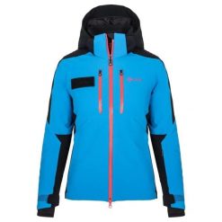 Damska kurtka narciarska Kilpi DEXEN-W. Czarne kurtki sportowe damskie Kilpi, bez wzorów, z materiału, bez ramiączek, z kapturem, narciarskie, Dermizax. Za 1,041.73 zł.