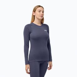 Longsleeve termoaktywny damski Jack Wolfskin Infinite Warm. Szare bielizna sportowa damska Jack Wolfskin, bez wzorów. Za 209.99 zł.