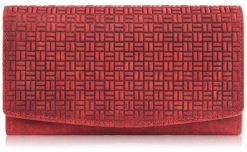 Paolo Peruzzi Portfel damski skórzany w stylu vintage duży czerwony T-109-HRD. Czerwone portfele damskie Paolo Peruzzi. Za 107.59 zł.
