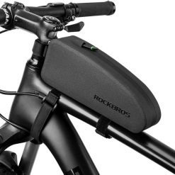 Torebka na ramę rowerową Rockbros AS-019 wodoodporna. Czarne torby na ramię męskie ROCKBROS, z materiału, na ramię, duże. Za 71.00 zł.