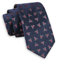 Ciemny Granatowy Elegancki Krawat -Angelo di Monti- 6 cm, Męski, w Drobny Wzór. Niebieskie krawaty i muchy Angelo di Monti, bez wzorów, eleganckie. Za 45.00 zł.