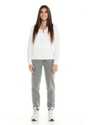 Bluza z kaptur na co dzień na siłownię. Brązowe bluzy damskie LEONE 1947 APPAREL, m, bez wzorów, z dresówki, bez ramiączek, bez kaptura. Za 252.56 zł.