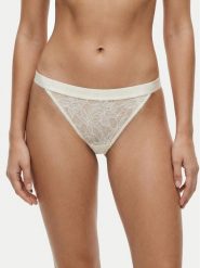 Tommy Hilfiger Stringi UW0UW06267 Écru. Majtki damskie Tommy Hilfiger, z syntetyku. Za 129.99 zł.