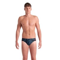 Kąpielówki Arena FIREFLOW SWIM BRIEFS BLACK MULTI 5-85. Niebieskie kąpielówki męskie ARENA, m, bez wzorów. Za 144.99 zł.