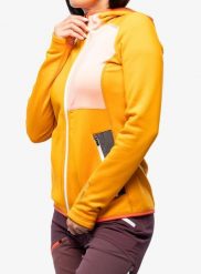 Bluza damska Ortovox Fleece Hoody. Brązowe bluzy damskie ORTOVOX, l, bez wzorów, z elastanu, bez ramiączek, bez kaptura. Za 775.49 zł.