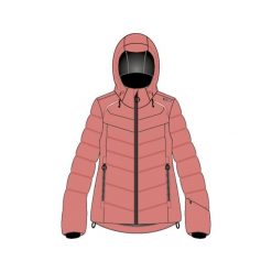 Kurtka damska turystyczna damska CMP 33W0376. Czerwone kurtki sportowe damskie CMP, na zimę, l, bez wzorów, bez ramiączek, bez kaptura, narciarskie. W wyprzedaży za 749.50 zł.