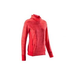 Bluza Z Kapturem Damska Run Warm Czerwona. Czerwone bluzy damskie KALENJI, l, bez wzorów, z elastanu, bez ramiączek, z kapturem. Za 79.99 zł.