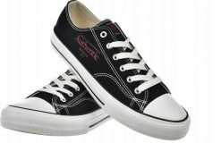 MĘSKIE TRAMPKI BIG STAR SHOES CZARNE TENISÓWKI NN174056 r. 40. Czarne trampki męskie BIG STAR, bez wzorów, retro, bez zapięcia. Za 89.00 zł.